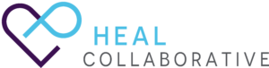 Logo with the word 'HEAL' in blue and 'COLLAB' in gray.